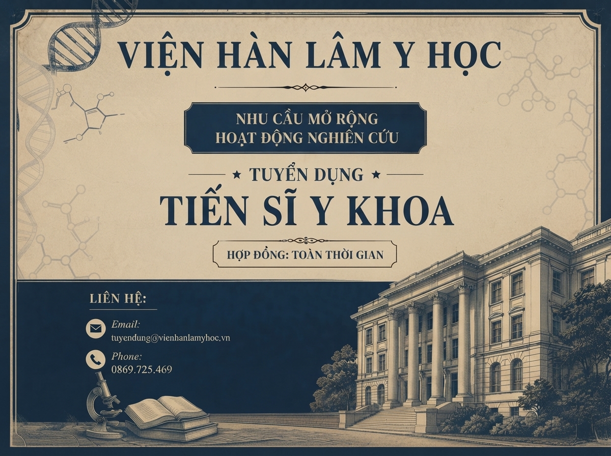 Thông báo tuyển dụng TIẾN SĨ Y KHOA