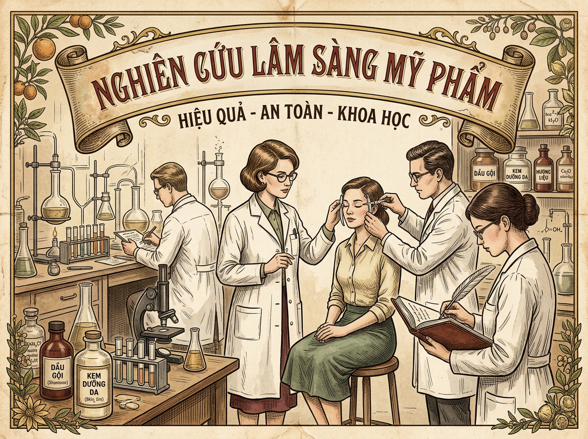 Chứng minh hiệu quả công dụng trên người tình nguyện
